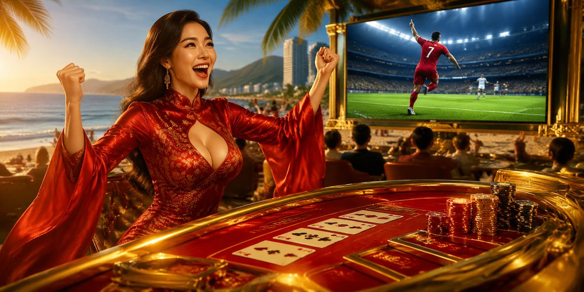 Không gian chơi baccarat sang trọng tại Vũng Tàu với trang phục áo dài truyền thống